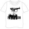 FRICTION/オフィシャルTシャツ (PISTOLデザイン・白)
